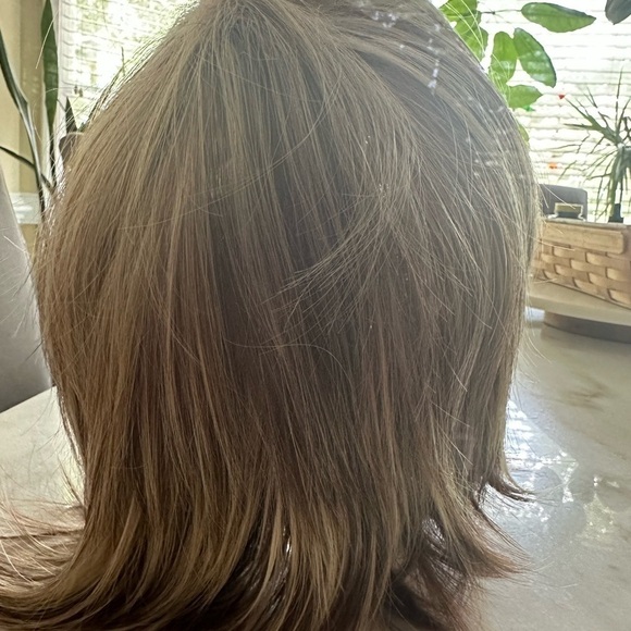 ZYR Natural Wig Shoulder Length Straight Lace Front Ombré main image 3